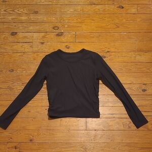 Black Long Sleeve Athletic Top